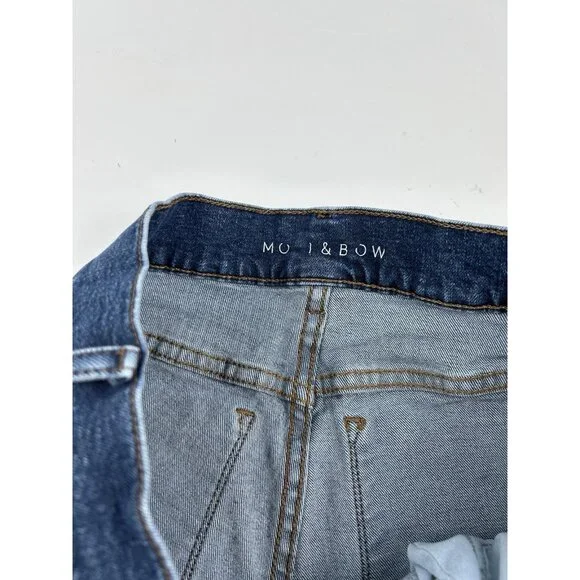 Mott & Bow Women’s Boyfriend Jeans Size 29 Medium Wash Blue Stretch 29x30 - Picture 10 of 16